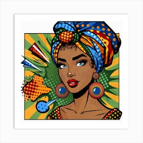 Lomina African Woman Pop Art Art Print