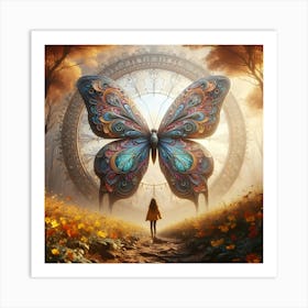 Butterfly In The Forest 2 Art Print