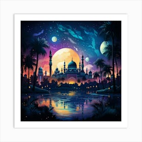 Night In The City Art Print