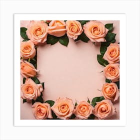 Frame Of Roses 2 Art Print