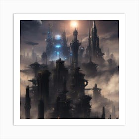 Futuristic City 3 Art Print