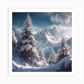 Winter Landscape Art Print