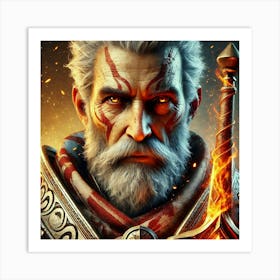 Kael Firebrand Portrait Converted Art Print