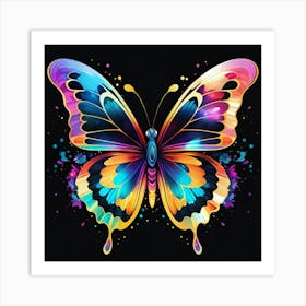 Butterfly Painting 170 Art Print