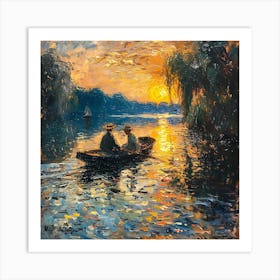 Claude Monet - Sunset Art Print