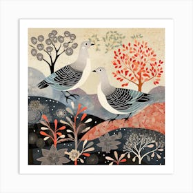 Bird In Nature Dove 3 Art Print