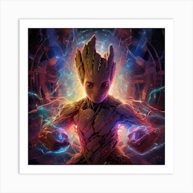 Guardians Of The Galaxy Groot 1 Art Print