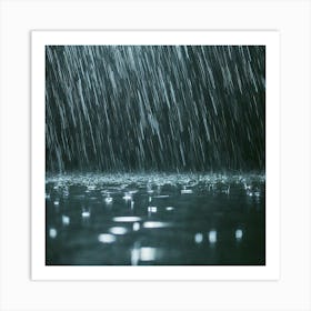 Rain Stock Videos & Royalty-Free Footage 1 Art Print