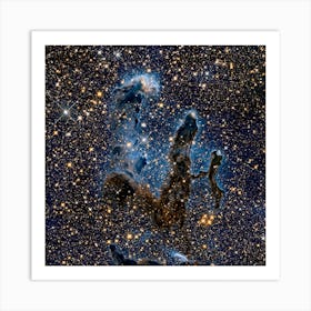 Pillars Of Creation Messier 16 The Eagle Nebula, Nasa Art Print