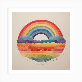 Rainbow Art Painting Art Print