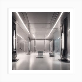 Create A Cinematic, Futuristic Appledesigned Mood With A Focus On Sleek Lines, Metallic Accents, And A Hint Of Mystery 6 Art Print