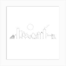 Boston Skyline Art Print