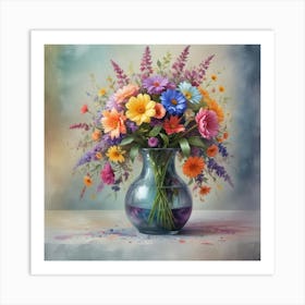 Flowers In A Vase Art Print