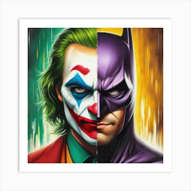 Batman And Joker 4 Art Print