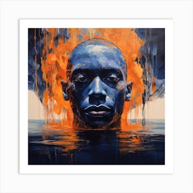 'Blue Fire' Art Print