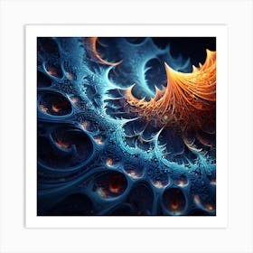 An Abstract Fractal Patterns art print 3 Art Print