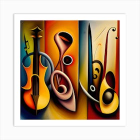 Musical Instruments 3 Art Print