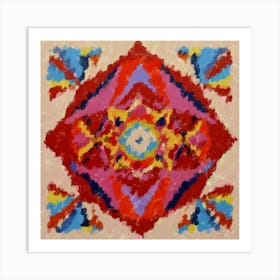 Ethereal Convergence Mandala Art Print