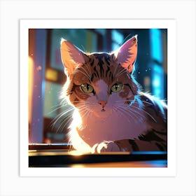 Default Sneaky Cat Art 2 Art Print