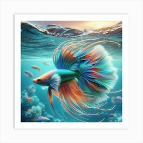 Siamese Catfish Art Print