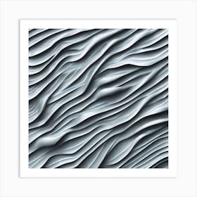 Abstract Wavy Texture Art Print