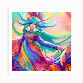 Chinese Girl Art Print