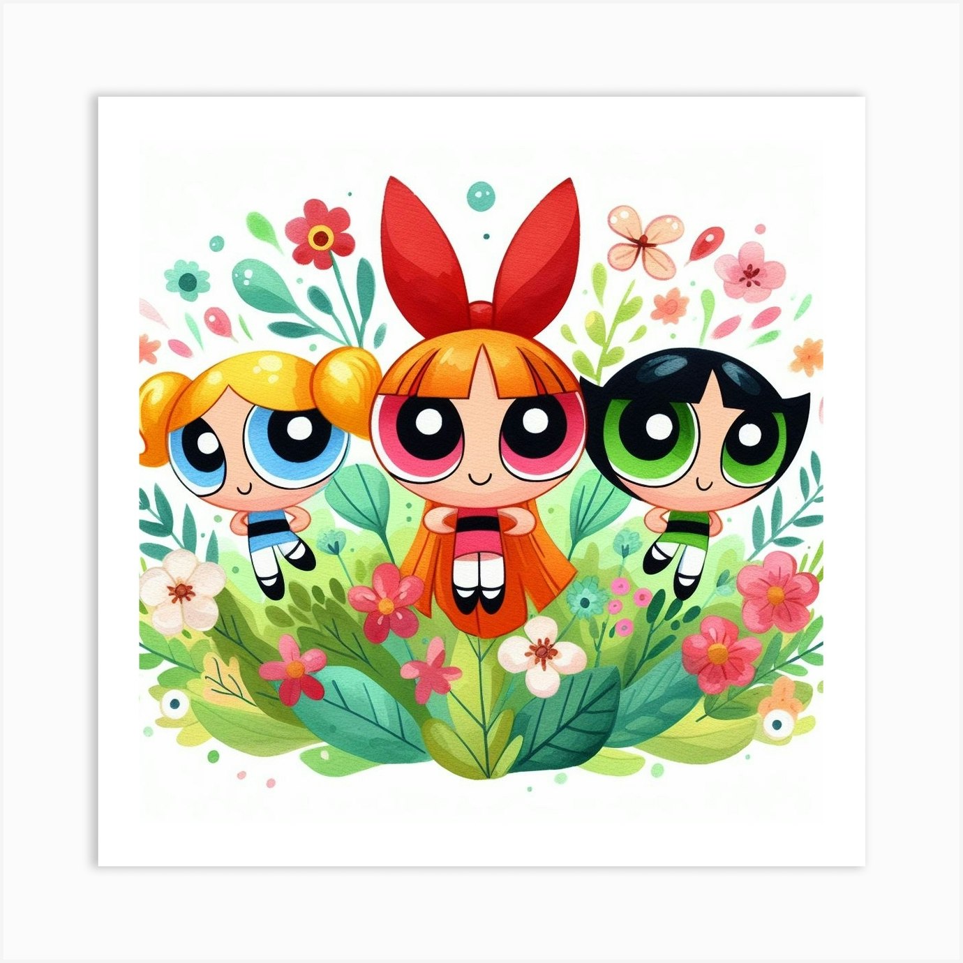 The Powerpuff Girls Art Print by P&V_printable_art - Fy