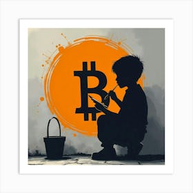 Bitcoin Child 2 Art Print