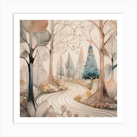 Forest Path Art Print