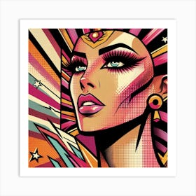 Pop Egyptian Shams Glimmer Art Print