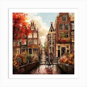 Amsterdam streets Art Print