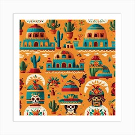 Mexican Logo Design Targeted To Tourism Business (35) Art Print