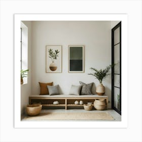 Room With A Bench 2 Art Print