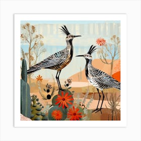 Bird In Nature Roadrunner 4 Art Print