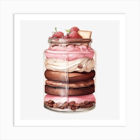 Jar Of Desserts 1 Art Print