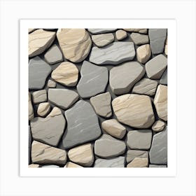 Stone Wall 38 Art Print