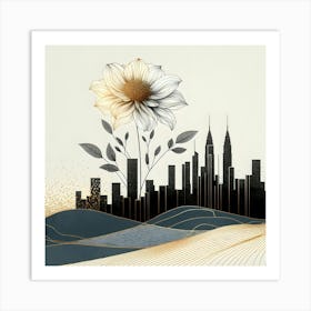 Cityscape Canvas Print Art Print