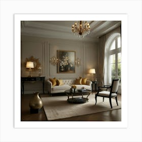 Elegant Living Room Art Print