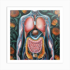 Organs Of The Human Body 7 Art Print