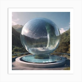 Futuristic Sphere 3 Art Print