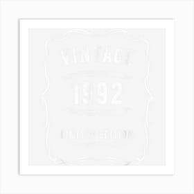 Vintage Birthday 1992 Limited Edition Whiskey Label Art Print