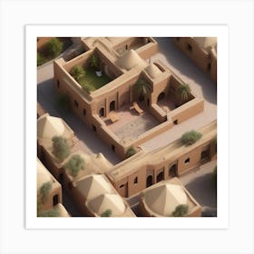 Saharan Village Art Print