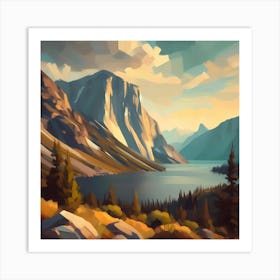 Landscape Painting 112 Art Print