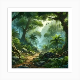 Fantasy Forest Art Print