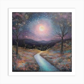 Night landscape Art Print