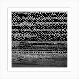 Monochrome Snake Straight Line (1) Art Print