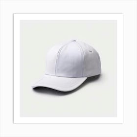 White Baseball Cap 11 Art Print