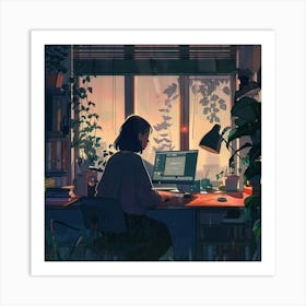 A Motion Graphics Lofi Illustration 1718805916 3 Art Print