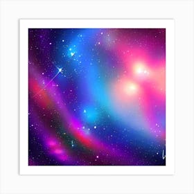 Galaxy Painting Art Print