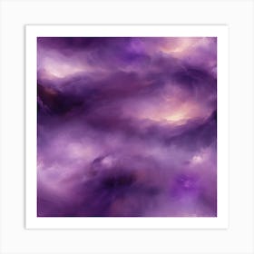 Purple Clouds Art Print